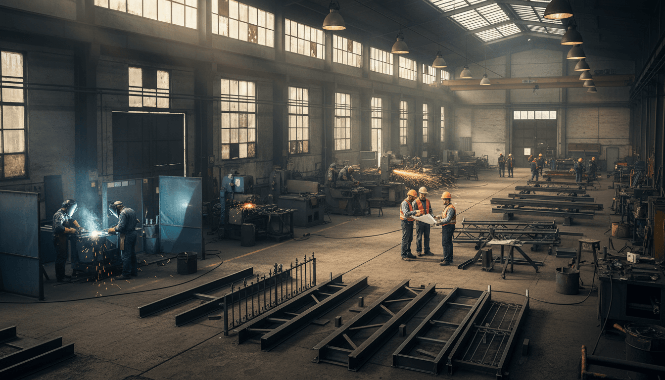 Industrial fabrication workshop
