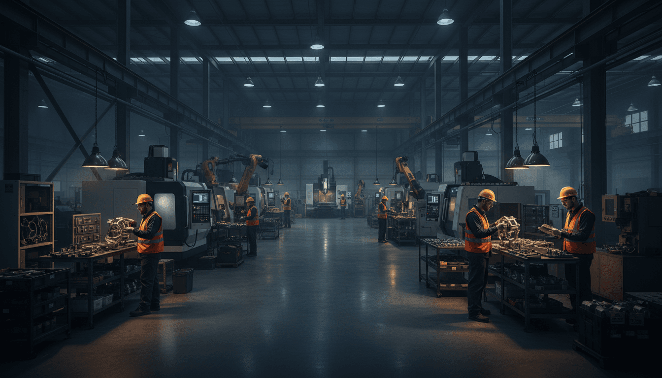 Codeset manufacturing facility with industrial equipment